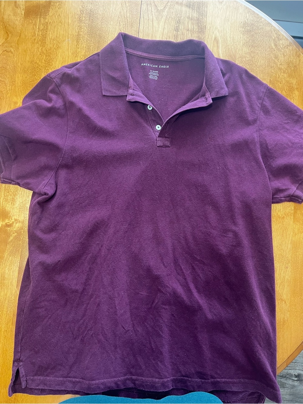 American Eagle Outfitters Men's Polo Shirt - Plum
